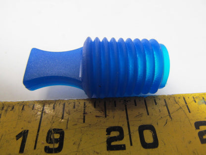 434031BA blue silicone rubber flangeless tapered plug painting powdercoat