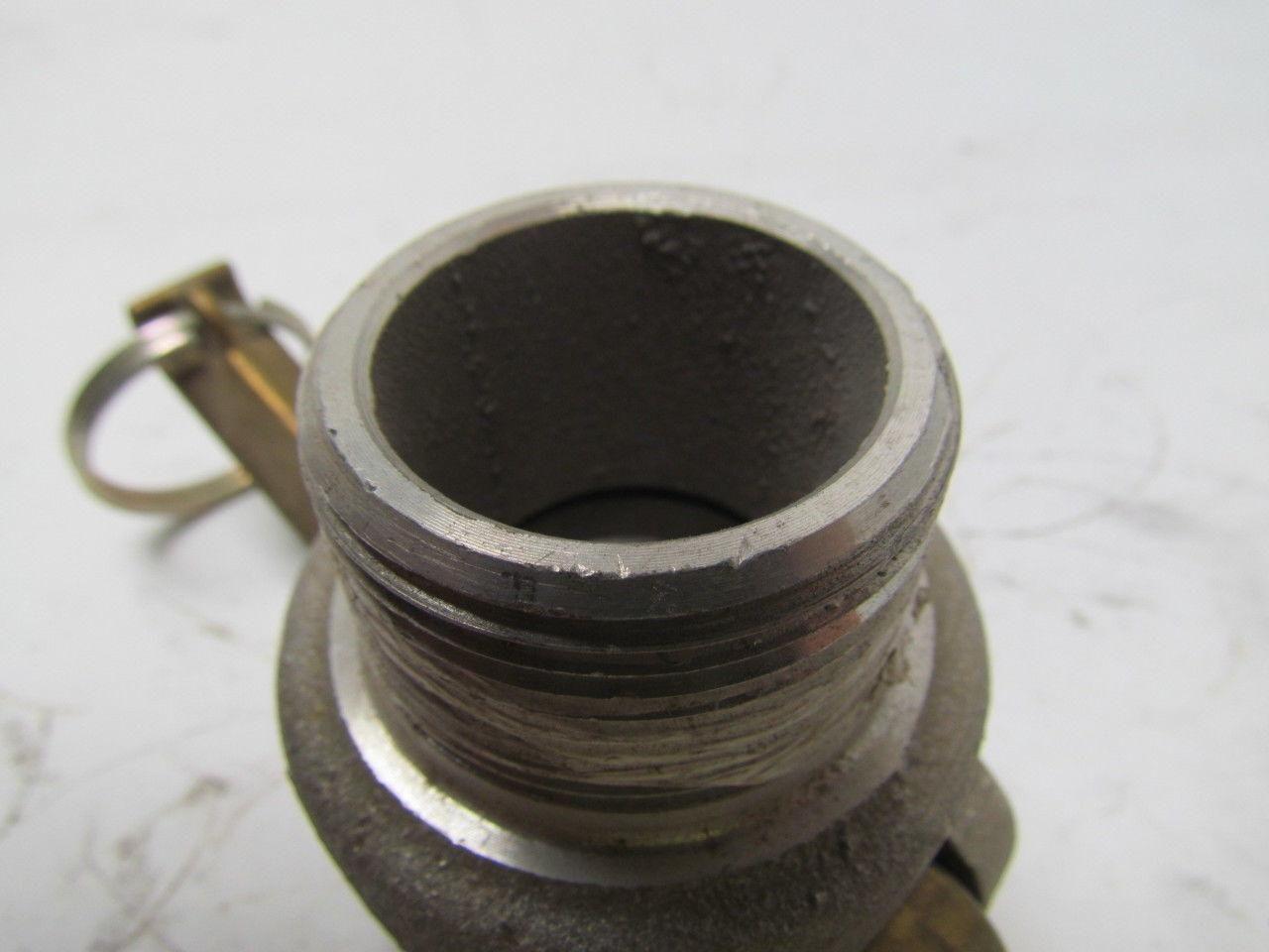 PT COUPLING 12B 1-1/4" camlock coupler male lot of 2 1 new 1 used