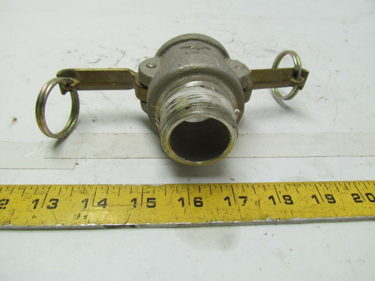 PT COUPLING 12B 1-1/4" camlock coupler male lot of 2 1 new 1 used