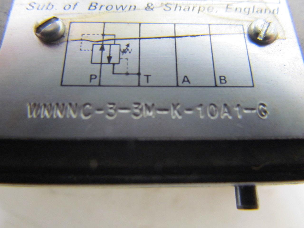 Double A WNNNC-3-3M-K-10A1-G Hydraulic Relief Valve