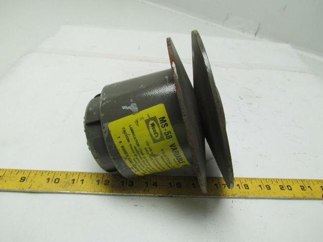 T.B. Woods MS-58 variable sheave pulley 1/2" bore maximum 8900 RPM
