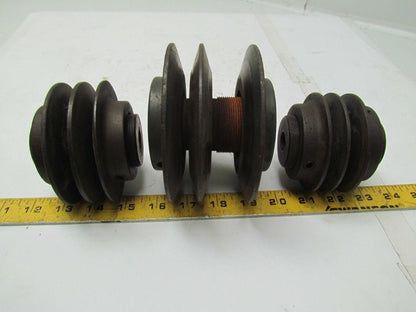 Lot of 3 variable pitch sheaves (see below for details)