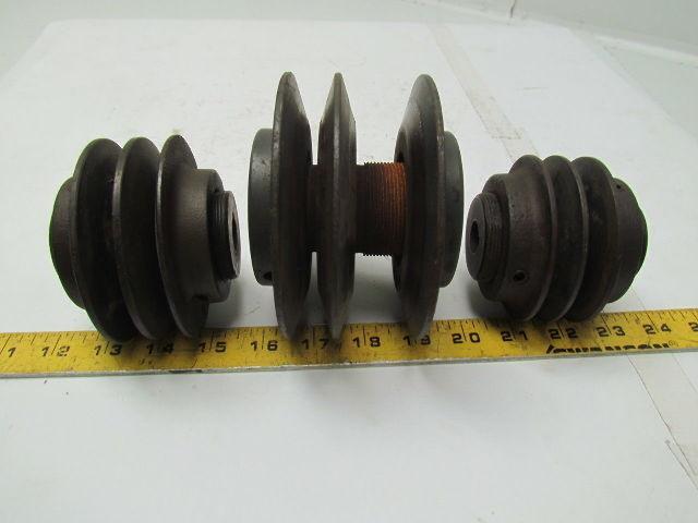 Lot of 3 variable pitch sheaves (see below for details)