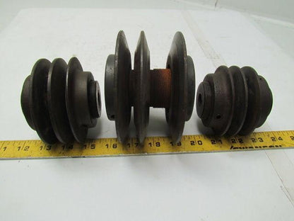 Lot of 3 variable pitch sheaves (see below for details)