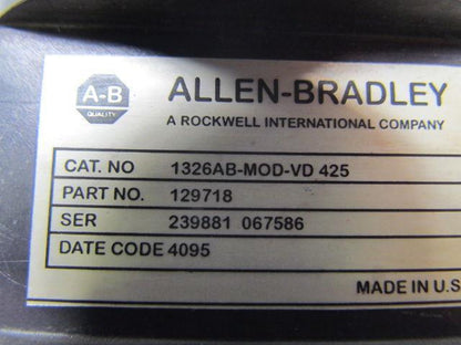 Allen-Bradley 1326AB-M0D-VD-425 Resolver Feed Back Module