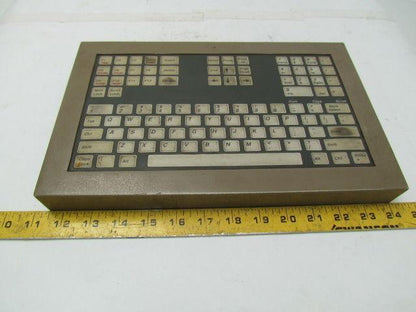CNC lathe operator control panel computer keyboard