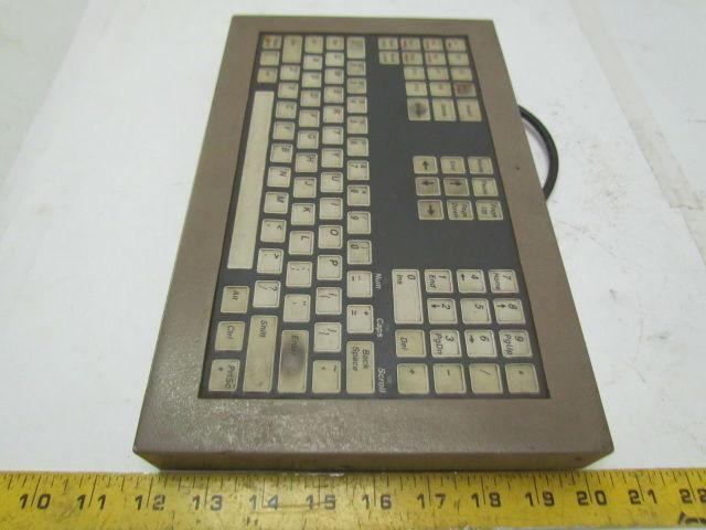 CNC lathe operator control panel computer keyboard