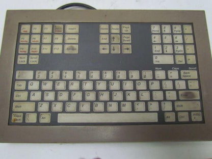 CNC lathe operator control panel computer keyboard