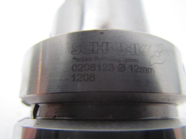 Schunk 0208123 heat shrinking tool holder CNC 12mm id coolant through