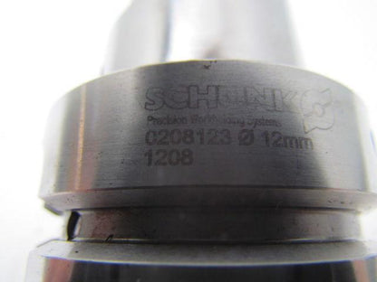 Schunk 0208123 heat shrinking tool holder CNC 12mm id coolant through
