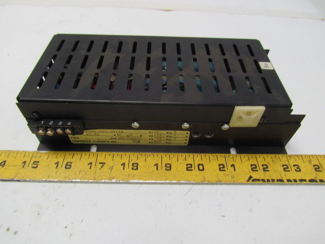 Concepts VT50-343-10/AA Power Supply Voltage Converter 20-60VDC Input 12v Output