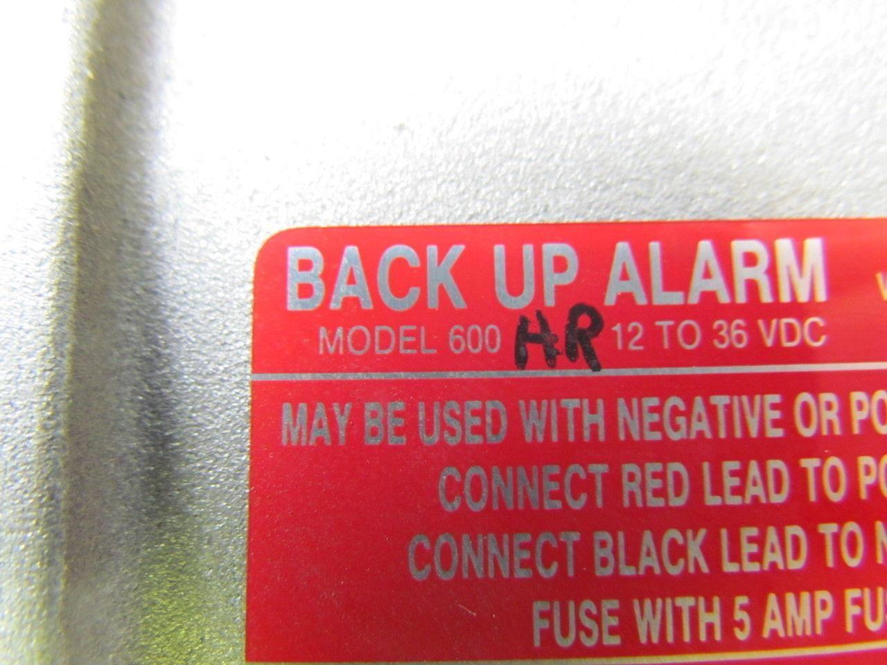 Tomar 600HR Heavy Duty Back up alarm 12 to 36VDC Aluminum Weatherproof