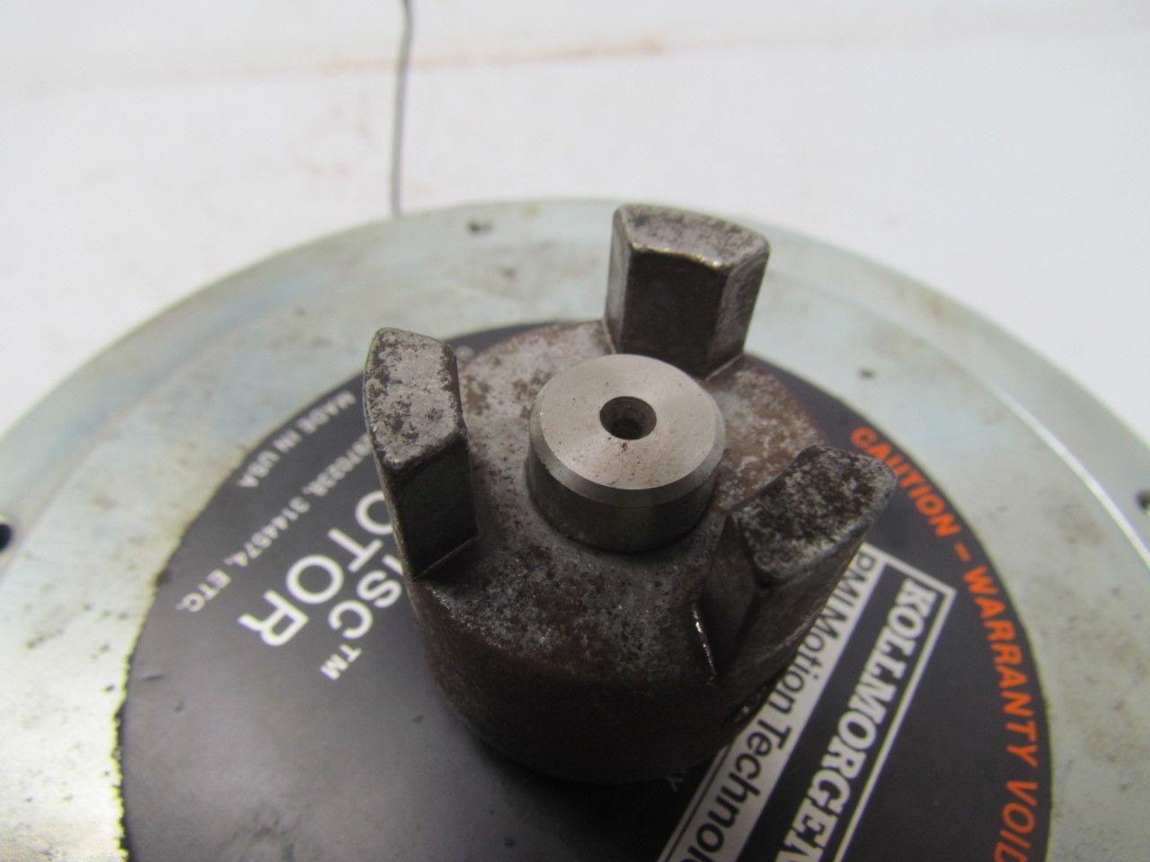 Kollmorgen PMI 00-1202-100 U12M4 Pancake Servodisc Electric Motor3000RPM 5.5"Dia