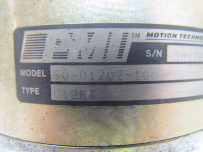 Kollmorgen PMI 00-1202-100 U12M4 Pancake Servodisc Electric Motor3000RPM 5.5"Dia