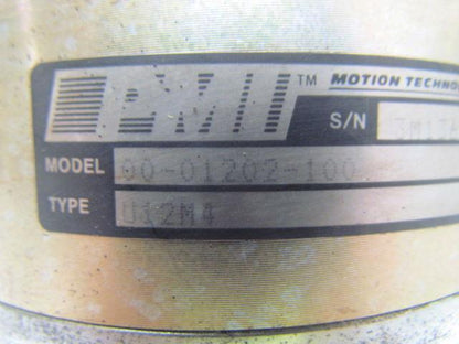 Kollmorgen PMI 00-1202-100 U12M4 Pancake Servodisc Electric Motor3000RPM 5.5"Dia