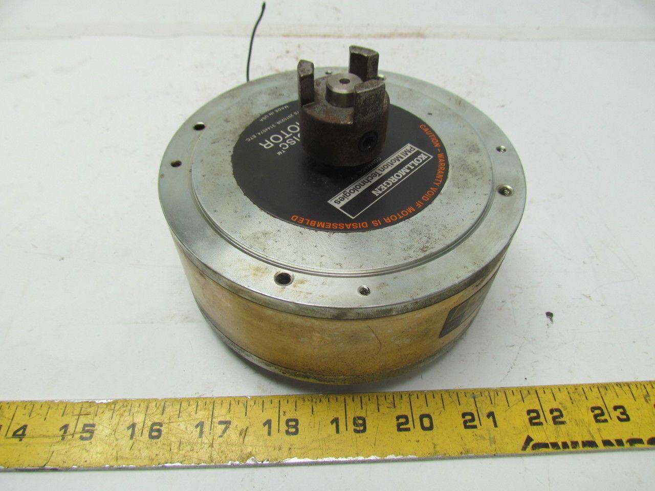 Kollmorgen PMI 00-1202-100 U12M4 Pancake Servodisc Electric Motor3000RPM 5.5"Dia
