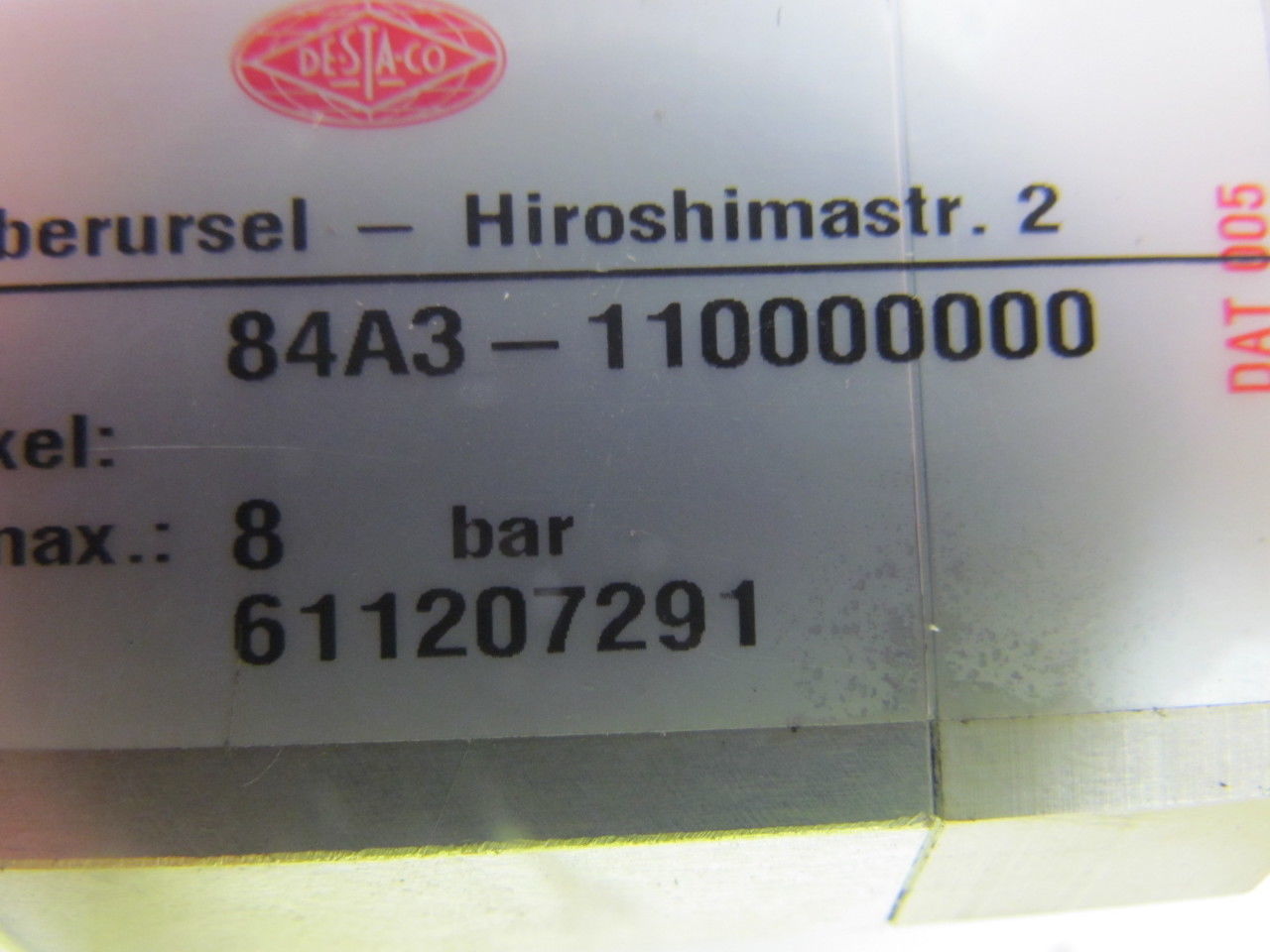 Destaco 84A3-110000000 CAM Type Gripper 333Lbs Grip Force Opening Angle 76 Deg