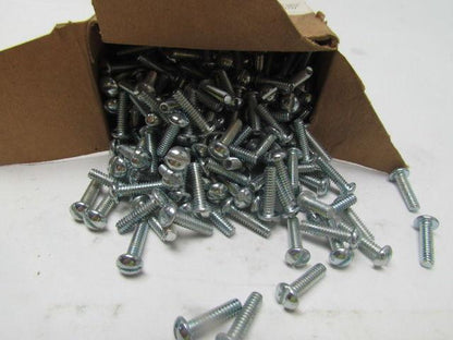 UST013448 #10-24 X 3/4" Slot round head machine screw grade 2 plated