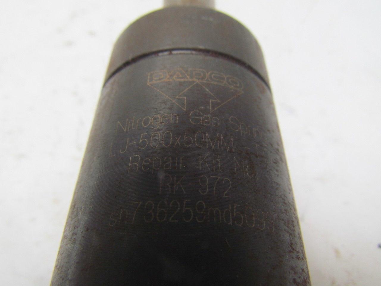 Dadco LJ-500x50mm Nitrogen gas spring 50mm stroke 1-3/4"OD