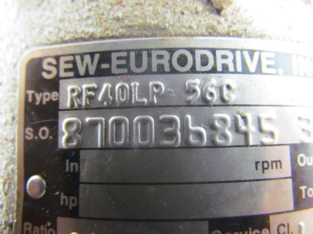 Sew-Eurodrive Inc. RF40LP 56C In-Line speed reducer output flange mounted