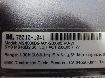 STI MS4336B2-AC1-20X-05R-U-W Light Curtain Controller No Cables 115VAC