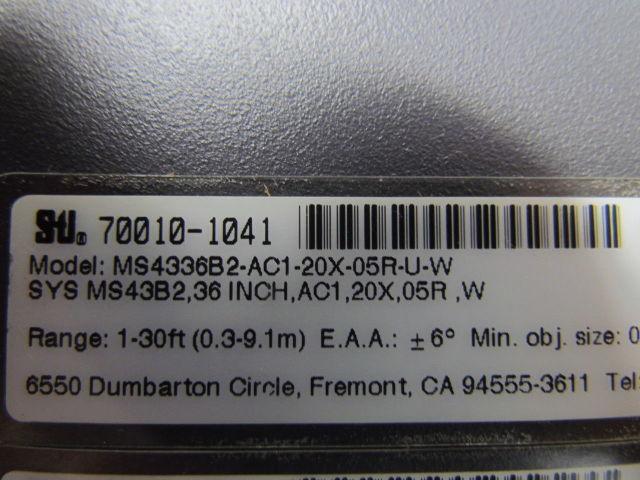 STI MS4336B2-AC1-20X-05R-U-W Light Curtain Controller No Cables 115VAC