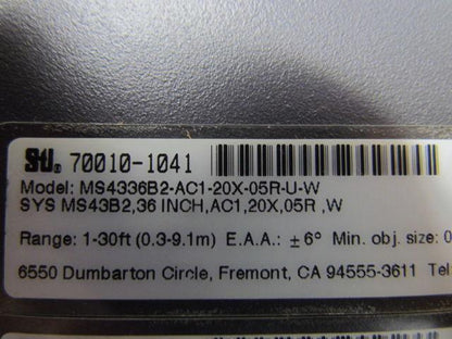 STI MS4336B2-AC1-20X-05R-U-W Light Curtain Controller No Cables 115VAC