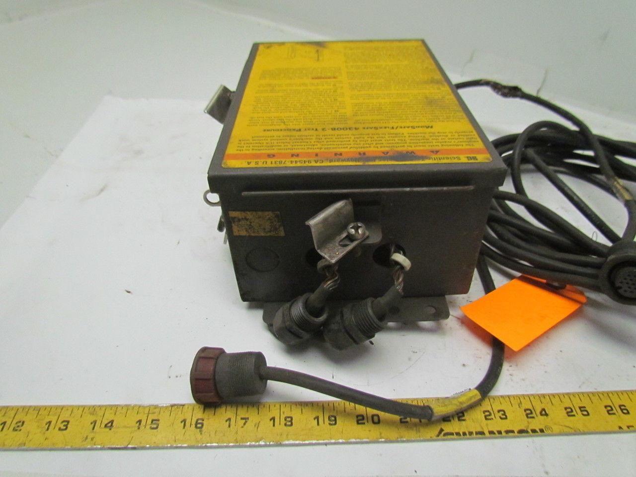 STI Scientific Technologies MS4328B-2 2 Light Curtain Controller w/ cords 115VAC