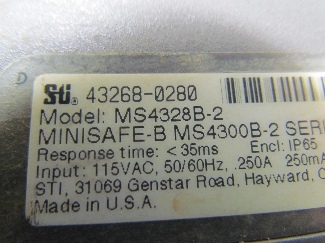 STI Scientific Technologies MS4328B-2 2 Light Curtain Controller w/ cords 115VAC
