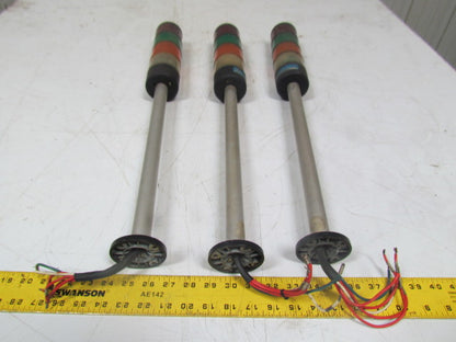 Electro-matic EMXVA5ZVWPX2-6D Tower Light 4 Color Safety Status Lot of 3 Towers