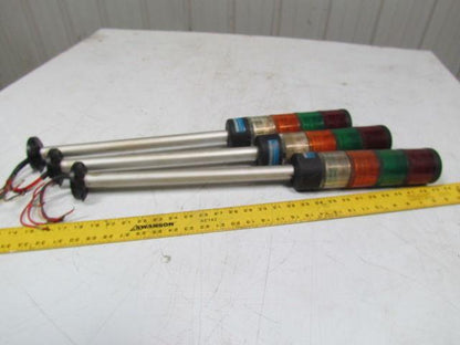 Electro-matic EMXVA5ZVWPX2-6D Tower Light 4 Color Safety Status Lot of 3 Towers