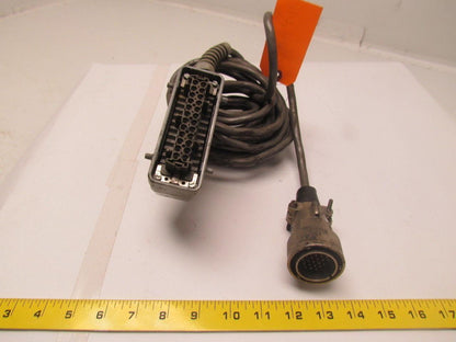 Wieland 70 350 2428 24 Pin Female Connector w/ 19' Belden Wire and 24 Pin Male