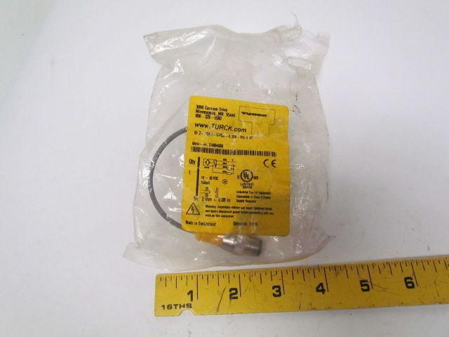 Turck BI2-FG08-VP6A-0.2M-RS 4.4T Proximity Sensor Switch 10-30 VDC