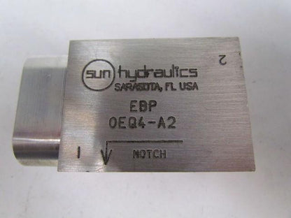 Sun Hydraulics EPB Sandwich Manifold ISO 03:On P, Port 3 To T Mfg Date 5-17-04