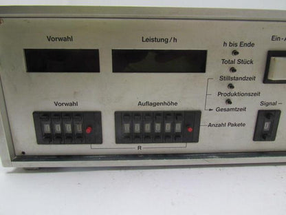 Hunkeler EVZ8100 220V 100W 50Hz Control Unit counter timer