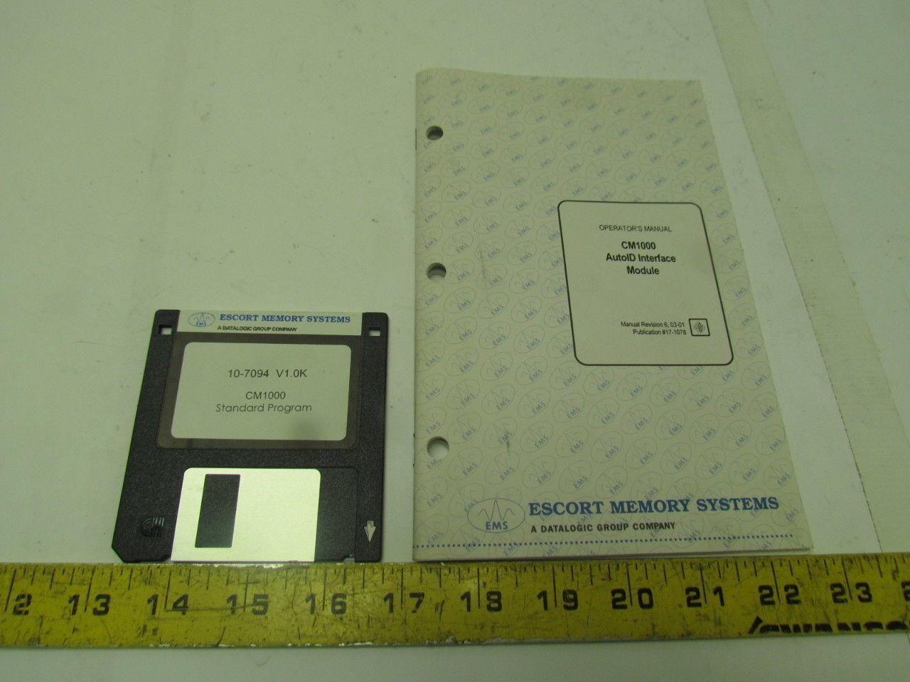 Escort Memory Systems CM1000 Datalogig Automatic ID module control board no key