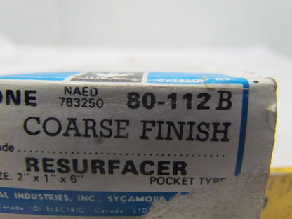 Ideal 80-112B Pocket type resurfacer 2"x1" x 6" coarse finish
