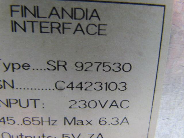 ABB Robotics SR 927530 DSQC 258 Finlandia Interface 230Vac 45-65Hz 6.3A Input
