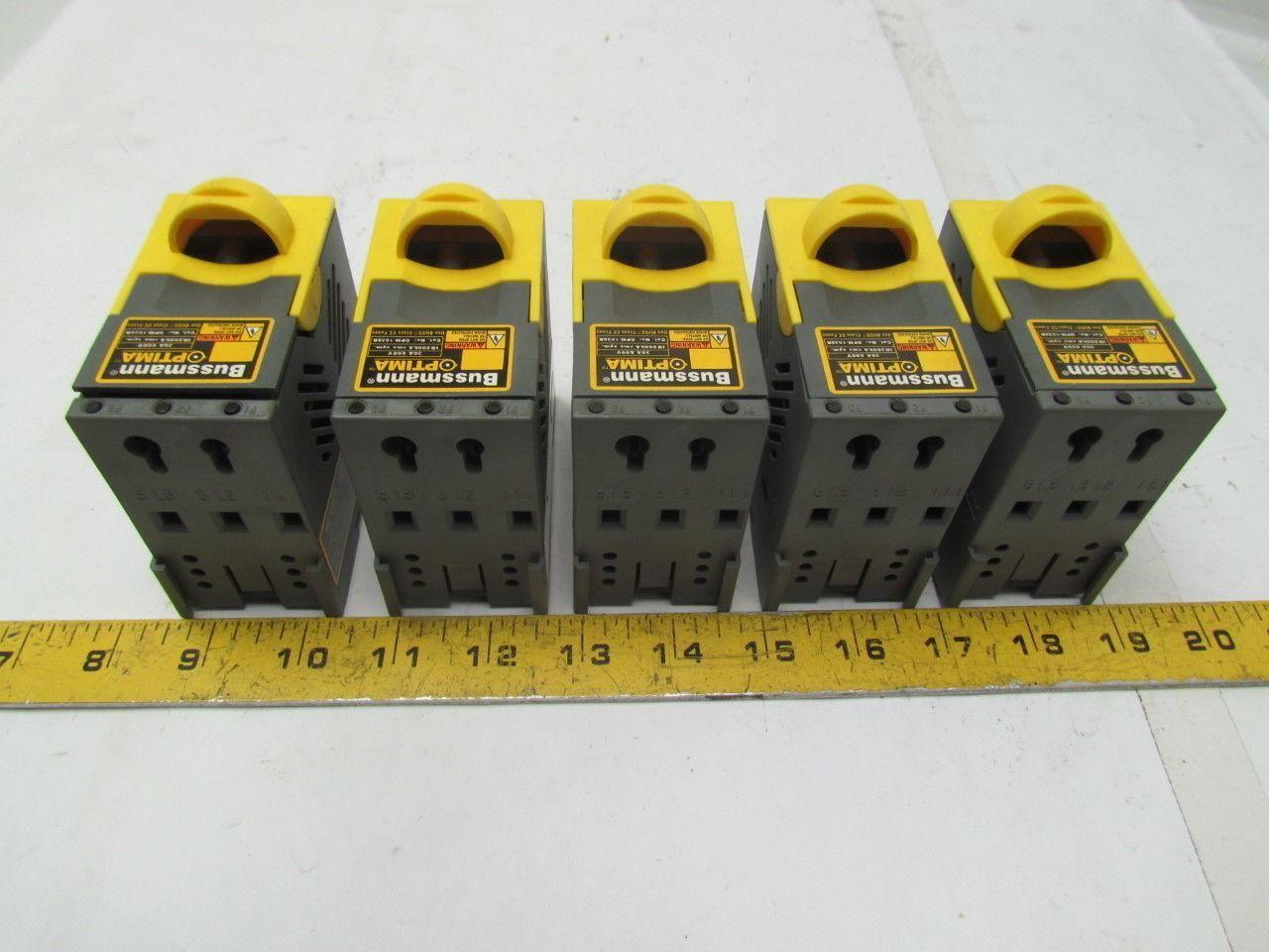 Bussmann Optima IR200kA/OPM1038R 3 Pole class CC Fuse Holder 30A 600V