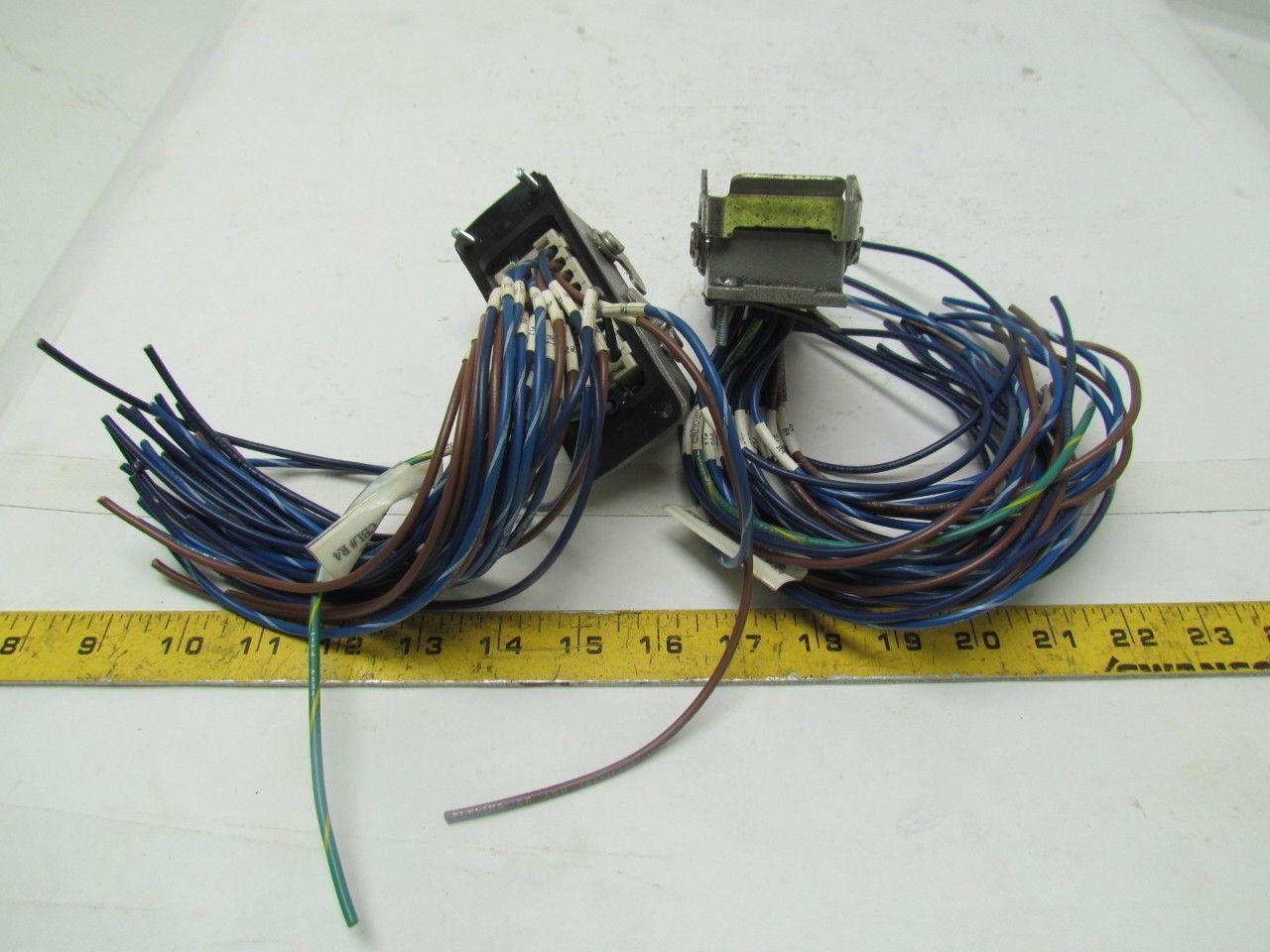 Harting 09200320301 Bulkhead Mounted Housing w/HAN EE 32 Pos Female Crimp Term.