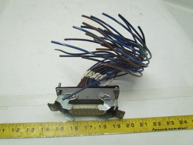 Harting 09200320301 Bulkhead Mounted Housing w/HAN EE 32 Pos Female Crimp Term.