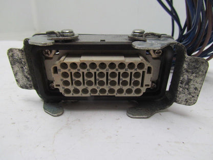 Harting 09200320301 Bulkhead Mounted Housing w/HAN EE 32 Pos Female Crimp Term.