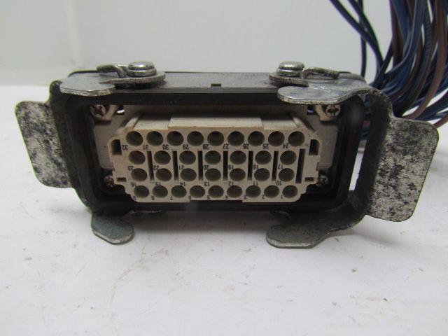 Harting 09200320301 Bulkhead Mounted Housing w/HAN EE 32 Pos Female Crimp Term.