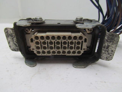 Harting 09200320301 Bulkhead Mounted Housing w/HAN EE 32 Pos Female Crimp Term.