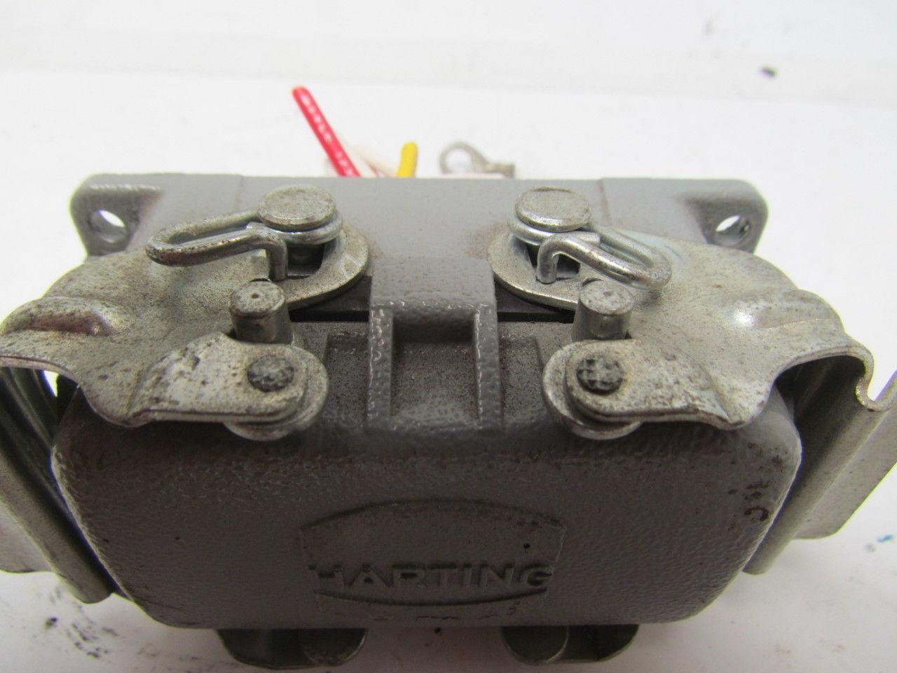 Harting 19300101520 Bulkhead mounted housing w/HAN EE 18 Pos Female Crimp Term.