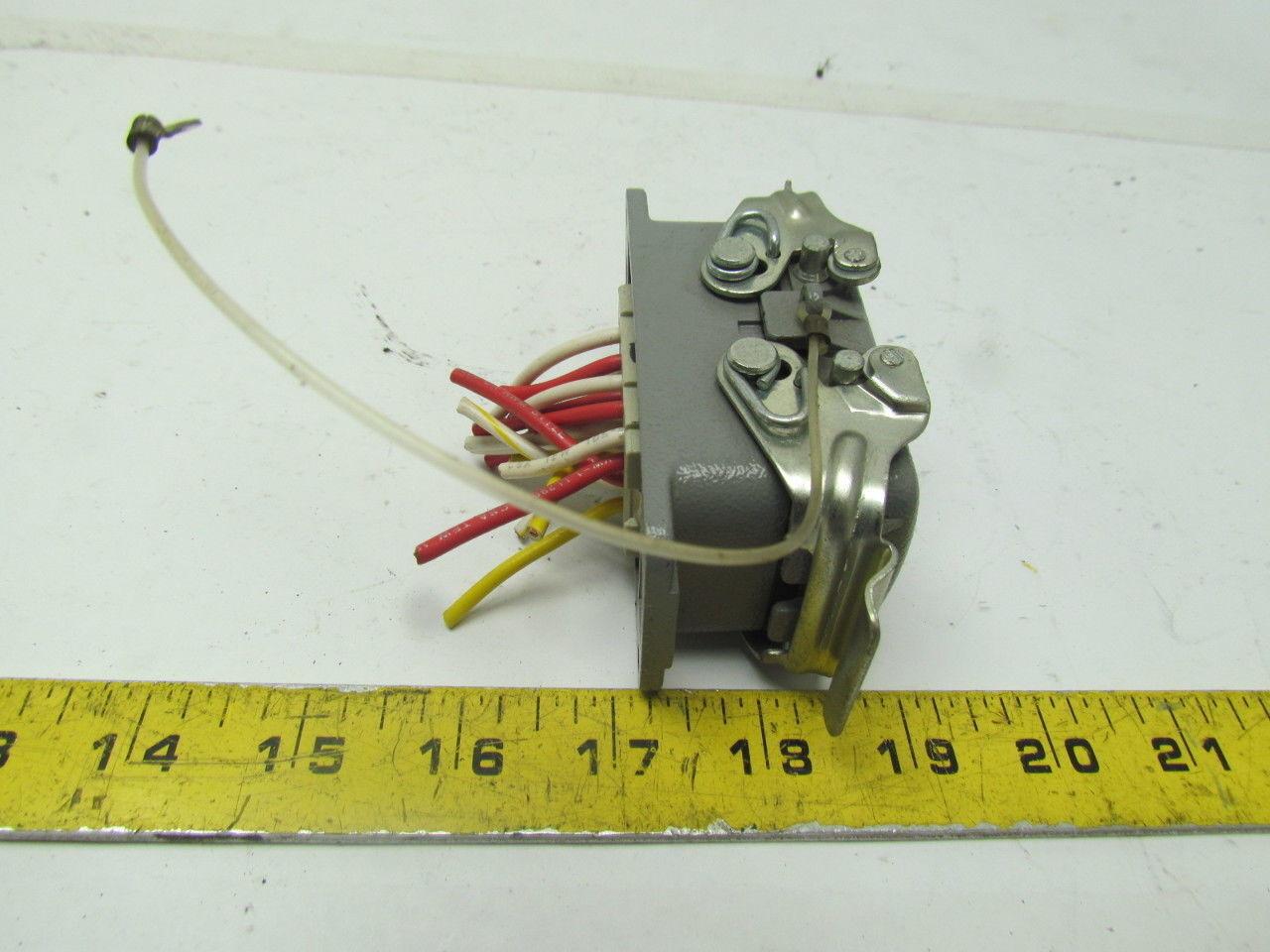 Harting 19300101520 Bulkhead mounted housing w/HAN EE 18 Pos Female Crimp Term.
