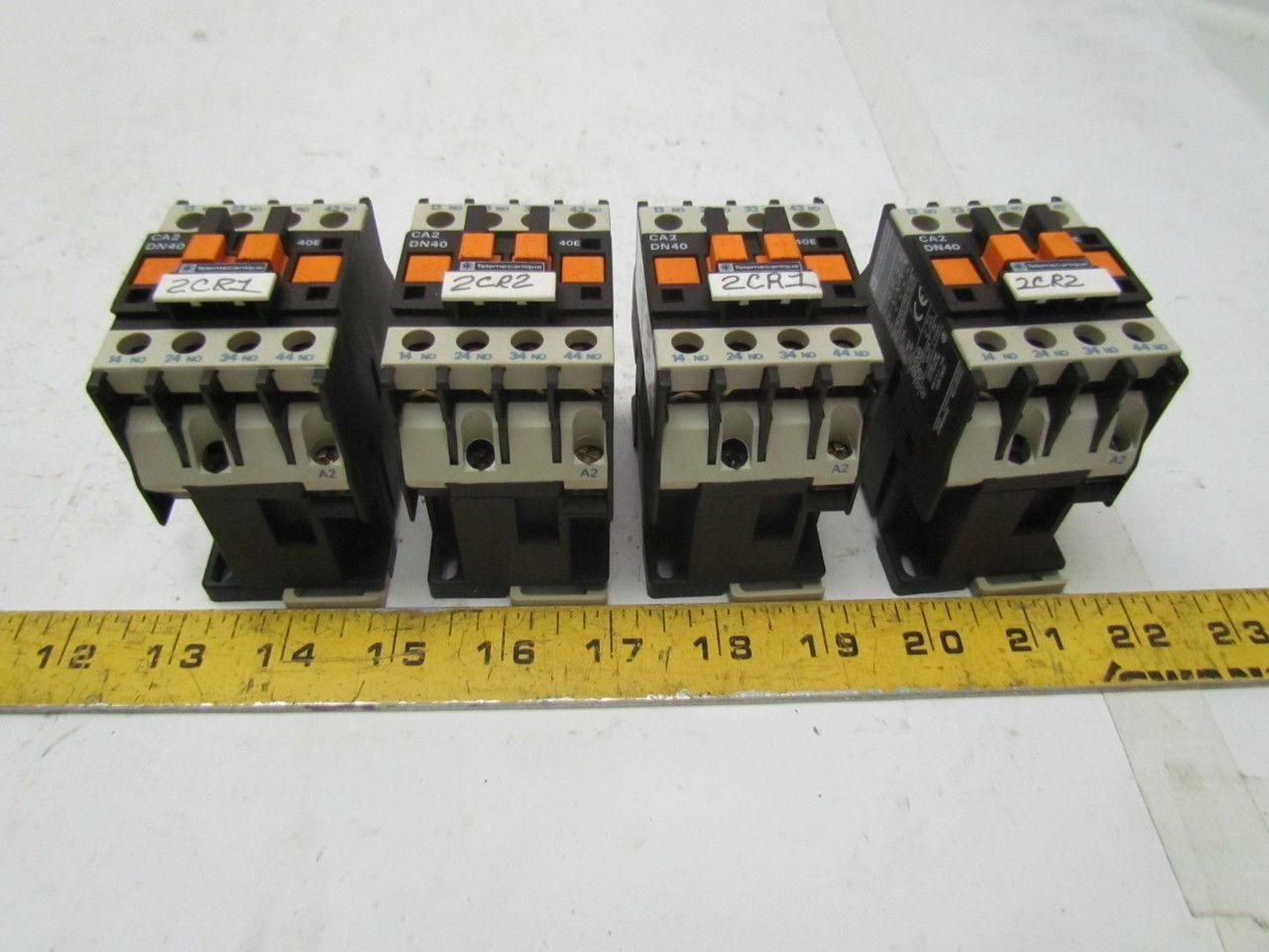 Telemecanique CA2-DN40 Industrial Control Relay 10A 600VAC Max. 4 contacts