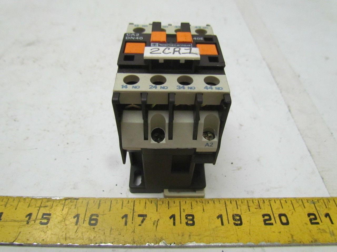 Telemecanique CA2-DN40 Industrial Control Relay 10A 600VAC Max. 4 contacts
