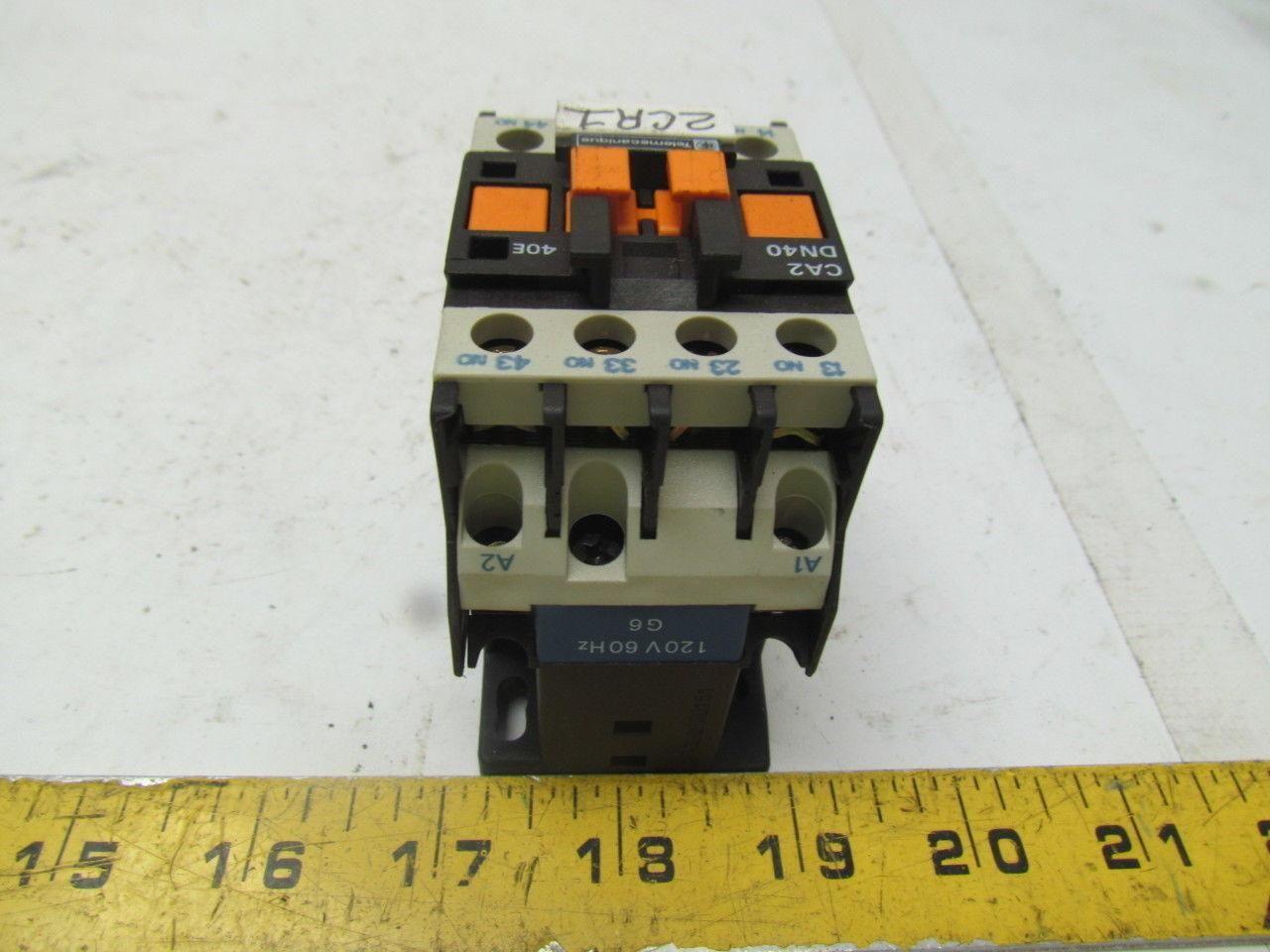 Telemecanique CA2-DN40 Industrial Control Relay 10A 600VAC Max. 4 contacts