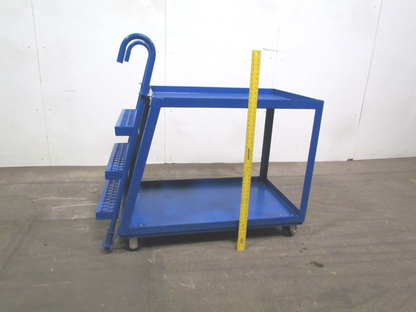 Vestil SPS2-2848 Two Shelf Order Picker Cart Steel Construction 1000lb Capacity